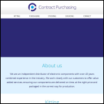 Screen shot of the Contract Purchasing (UK) Ltd website.