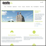 Screen shot of the Datafile Software Ltd website.