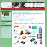 Screen shot of the Advanced Medical Systems Ltd website.