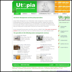 Screen shot of the Utopia Waste Management Ltd website.