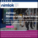 Screen shot of the Nimlok Ltd website.