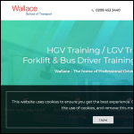 Screen shot of the Wallace School of Transport website.