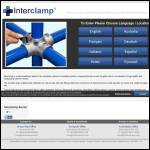Screen shot of the Interclamp website.