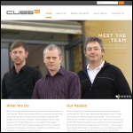 Screen shot of the Cube3 website.