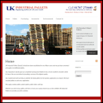 Screen shot of the UK Industrial Pallets (Southern) Ltd website.