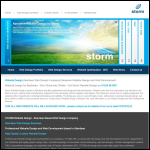 Screen shot of the STORM Website Design website.