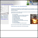 Screen shot of the Scott Glass website.
