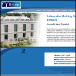 Screen shot of the O'Brien Chartered Building Surveyors website.