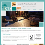 Screen shot of the Caerphilly Timber Supplies Ltd website.