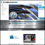Screen shot of the Stainless Band Ltd website.