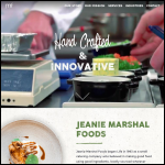 Screen shot of the Jeanie Marshal Foods website.