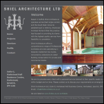 Screen shot of the Shiel Architecture Ltd website.