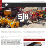 Screen shot of the S J Holder Ltd website.