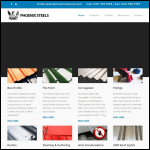 Screen shot of the Phoenix Steels website.