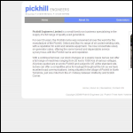 Screen shot of the Pickhill Generators website.