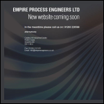 Screen shot of the Empire Process Engineers Ltd website.
