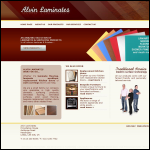 Screen shot of the Alvin Laminates Ltd website.
