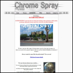 Screen shot of the Chrome Spray Ltd website.