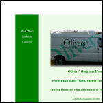 Screen shot of the Olivers Gourmet Foods Ltd website.