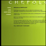 Screen shot of the Chefology website.