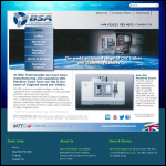 Screen shot of the BSA Machine Tools website.
