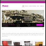 Screen shot of the Mauve Furniture Ltd website.