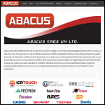 Screen shot of the Abacus Business Systems website.