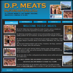 Screen shot of the D.P. Meats website.