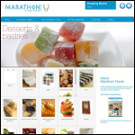 Screen shot of the Marathon Food Ltd website.