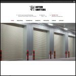 Screen shot of the Action Shutters Ltd website.