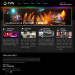 Screen shot of the CVS International website.