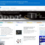 Screen shot of the Omron Electronics Ltd website.