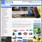Screen shot of the Sterling Safety Services website.