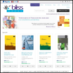 Screen shot of the Bliss Books Ltd website.