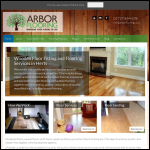 Screen shot of the Arbor Flooring website.