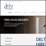 Screen shot of the Delta Tool Hire Ltd website.