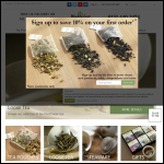Screen shot of the Mighty Leaf Tea website.