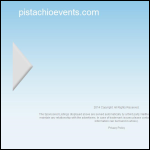 Screen shot of the Pistachio Events website.