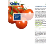 Screen shot of the Kirby's Produce website.