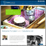 Screen shot of the Catermatch Solutions website.