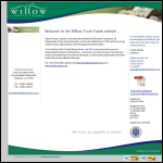 Screen shot of the Willow Foods Ltd website.