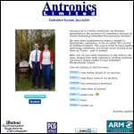 Screen shot of the Antronics Ltd website.