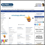 Screen shot of the Bates Office Services Ltd website.