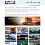 Screen shot of the Guest Motors Ltd website.