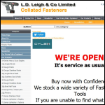 Screen shot of the L D Leigh & Co Ltd website.