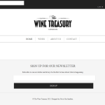 Screen shot of the The Wine Treasury Ltd website.