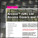 Screen shot of the Arcova (UK) Ltd website.