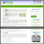 Screen shot of the Pure Planet Recycling Ltd website.