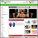 Screen shot of the The Fitness Shop Ltd website.