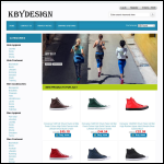 Screen shot of the KBY Design website.